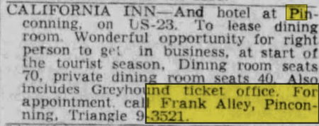 California Inn - Jun 29 1955 Article (newer photo)